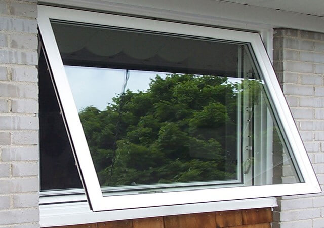 Awning window for an apartment