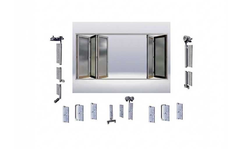 bifold window track and roller system