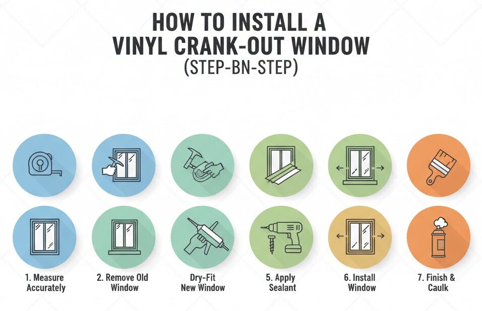  How to Install a Vinyl Crank-Out Window (Step-by-Step)