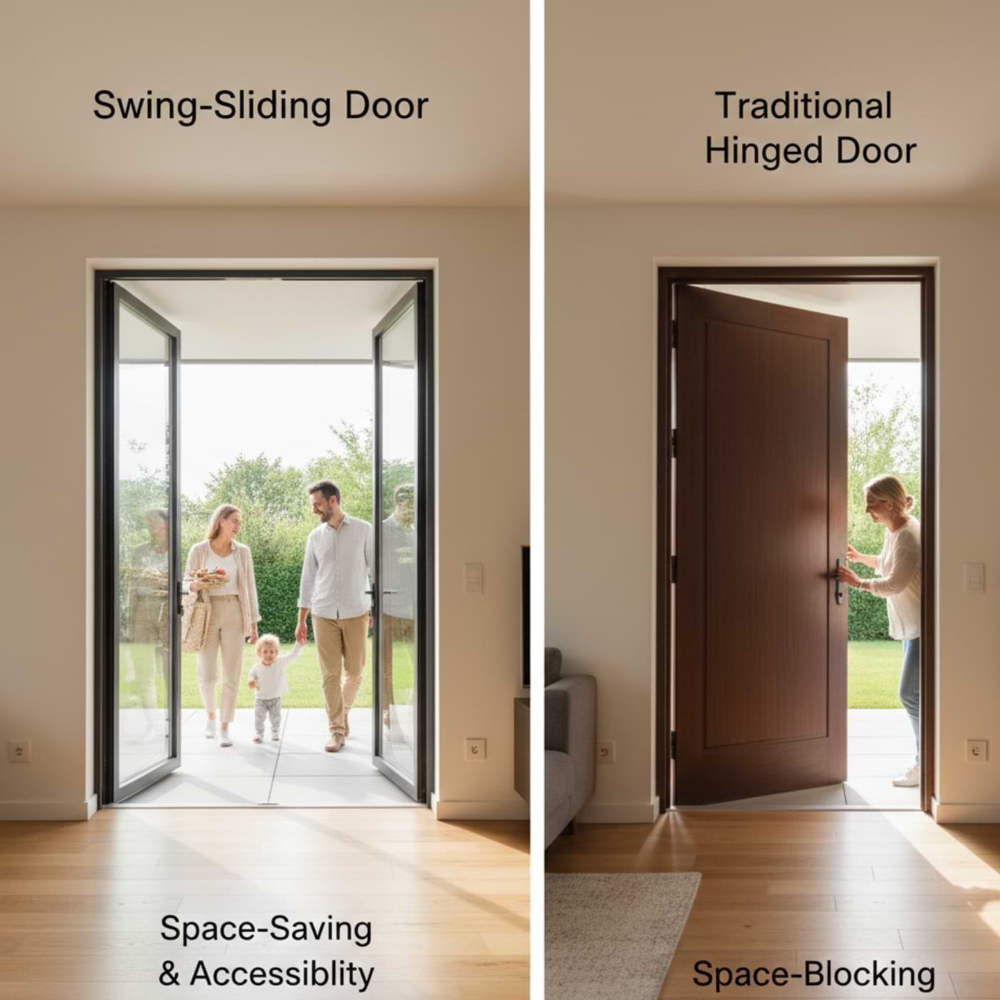 Swing Sliding Door vs Traditional Door Systems at oridow