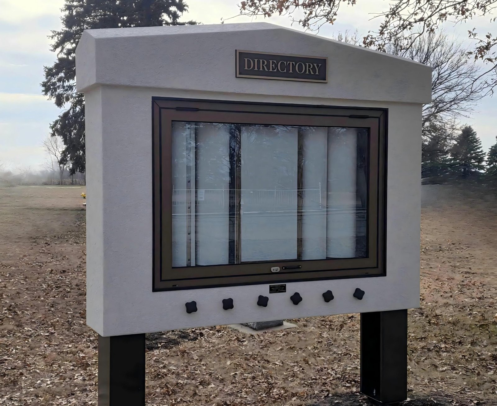 Flip up window brown