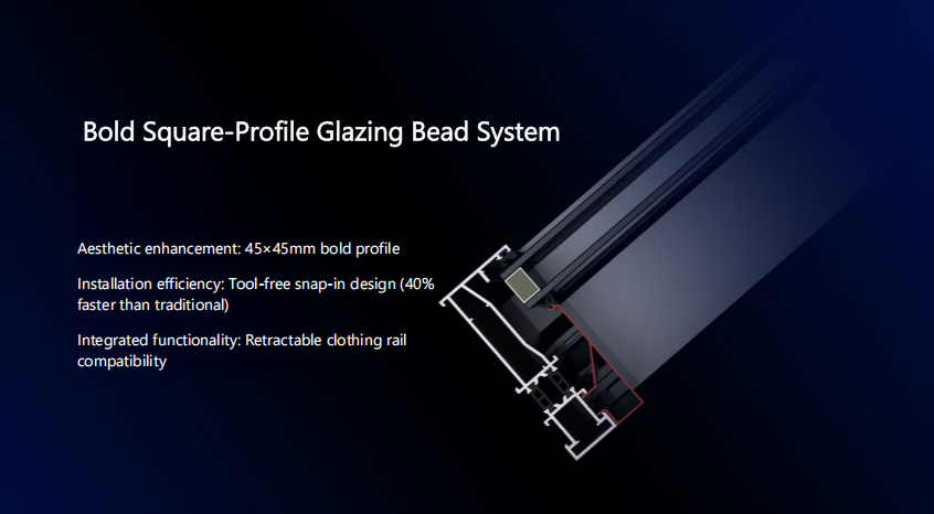 Floating Bifold window frame