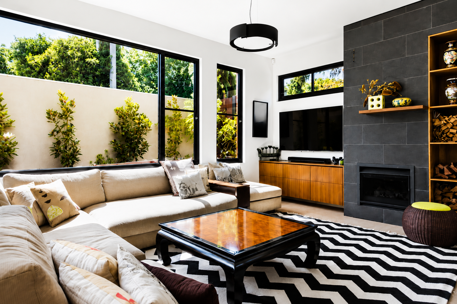 Black Framed Aluminum Windows