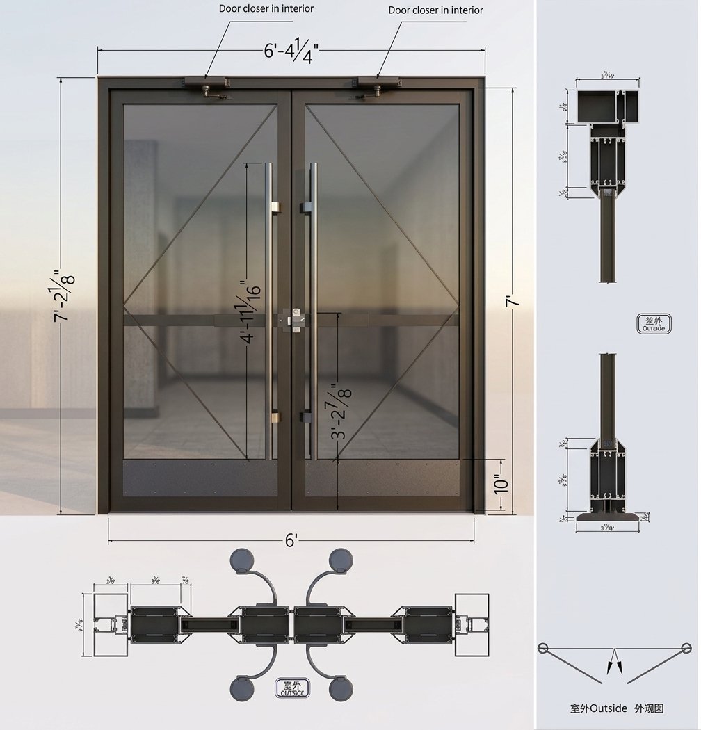 Storefront door