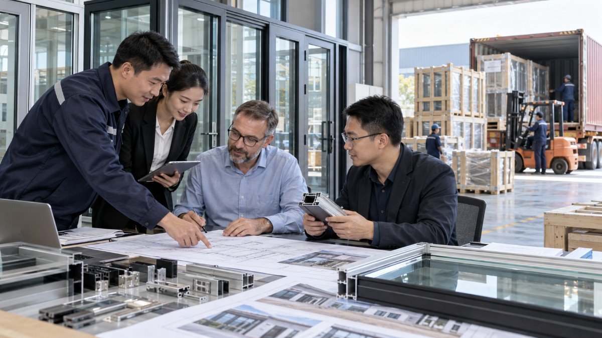 Custom commercial storefront sourcing and export from China.