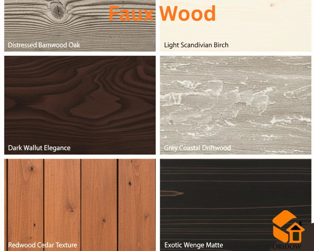 Faux Wood types