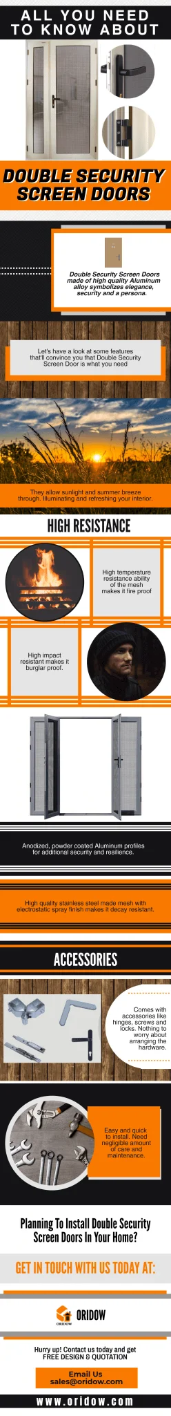 Double Security Screen Doors