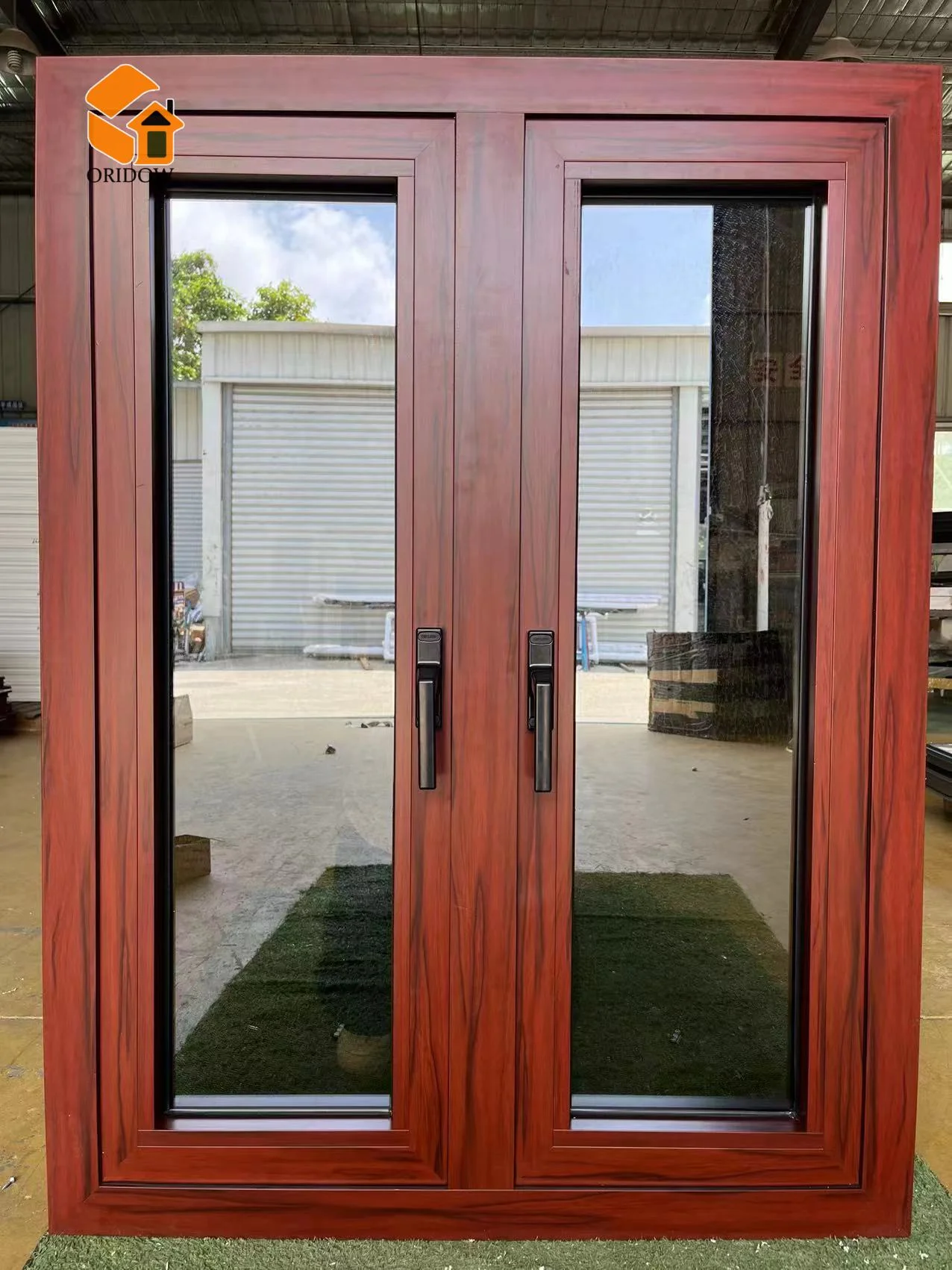Aluminum casement windows