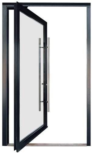 glass pivot doors