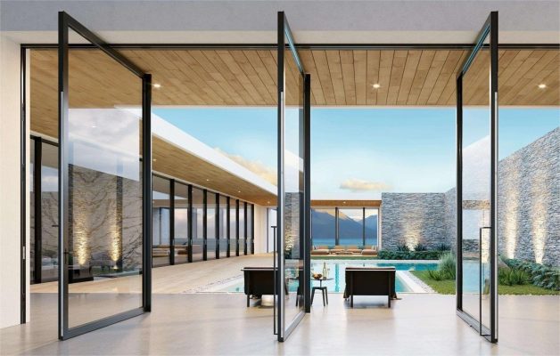 Pivot Glass Door