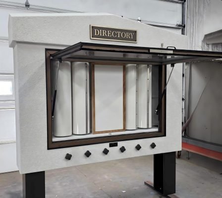 gas strut window with key brown